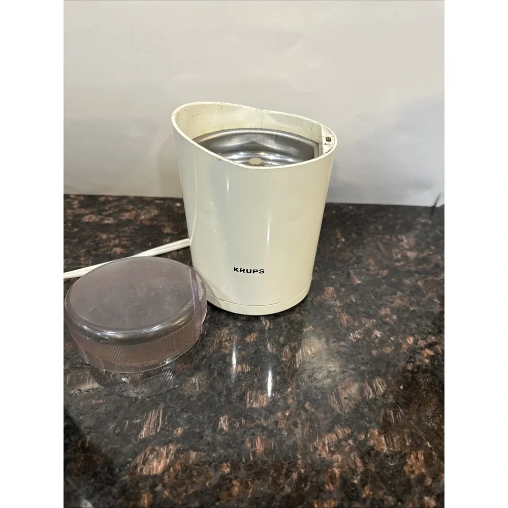 Krups Model 208 Electric Spice and Coffee Grinder With Stainless Steel Cutter